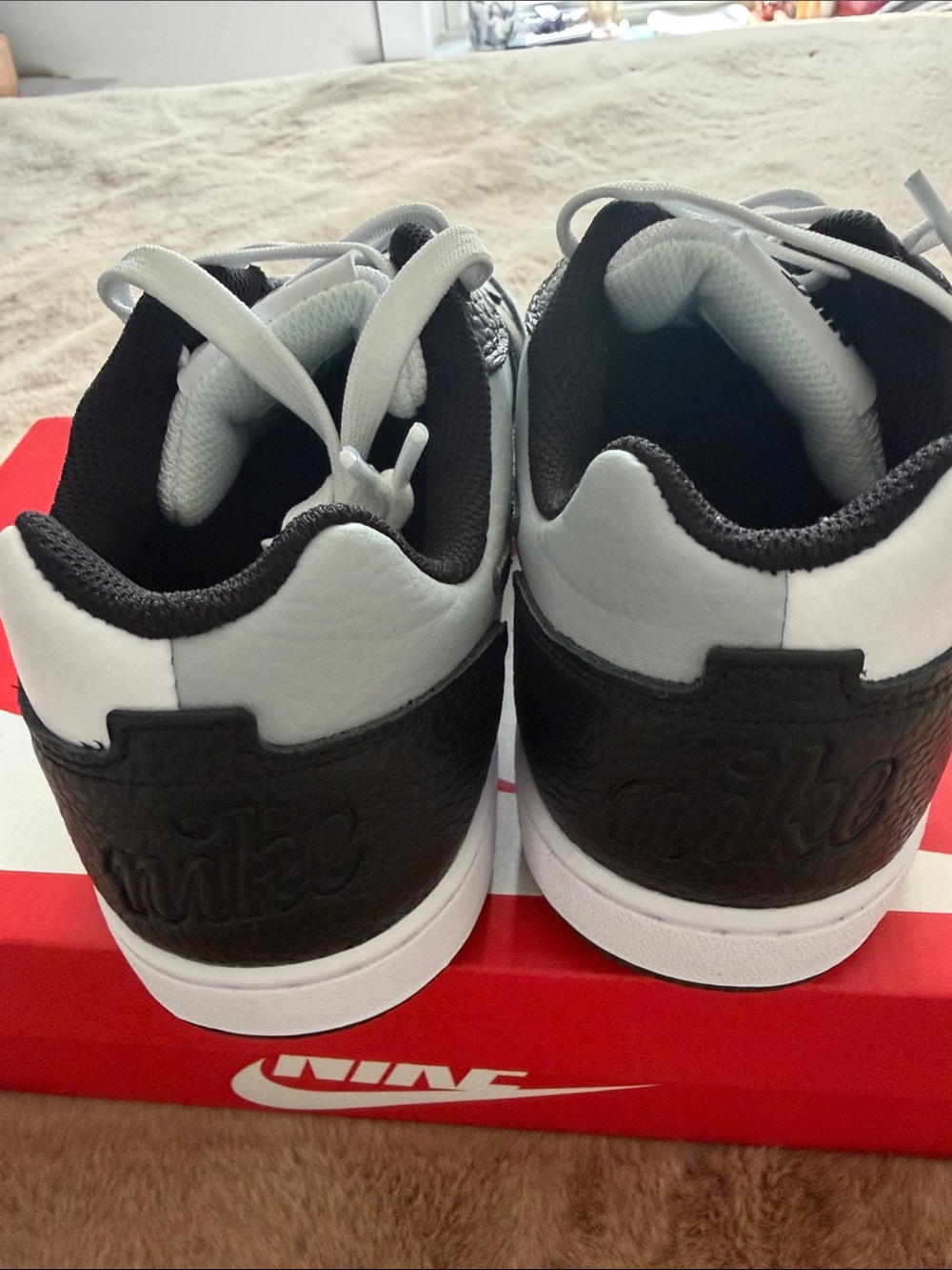 Nike Men’s Ebernon low premium wolf grey dunks NEW size 8 - Picture 4 of 7
